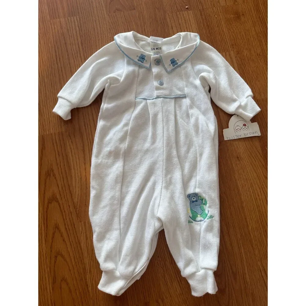 Vintage Buster Brown Baby Pajamas Size 3-6 Months